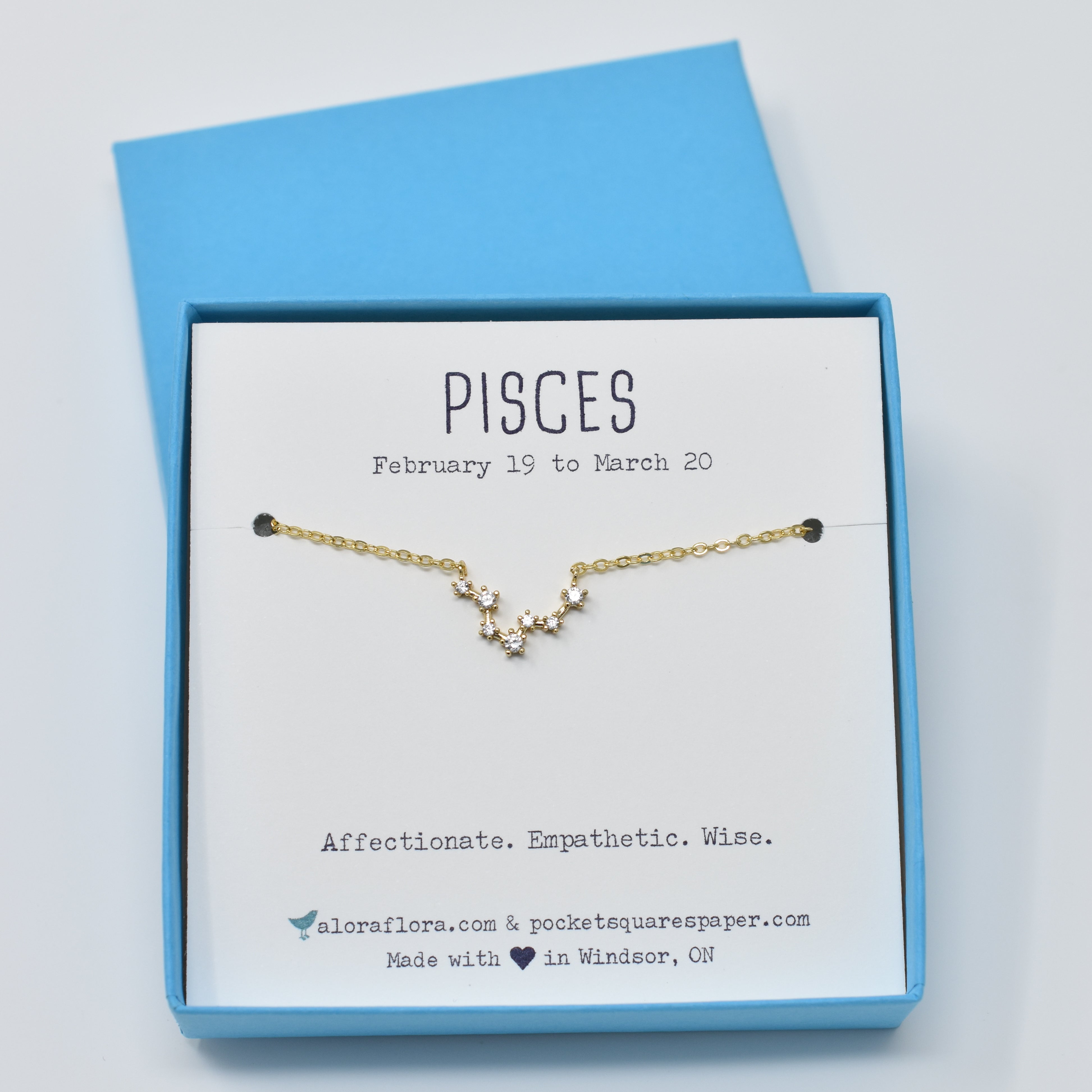 Pisces star sale constellation necklace